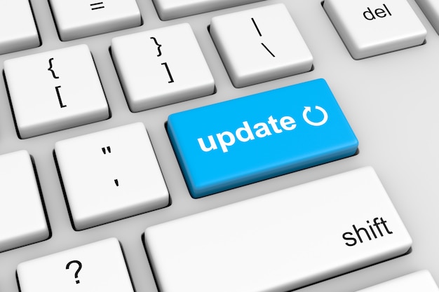 Update Symbol on Computer Keyboard Button