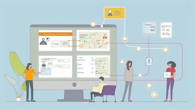 User experience UX interface integrates customer journey mapping empathy map persona development