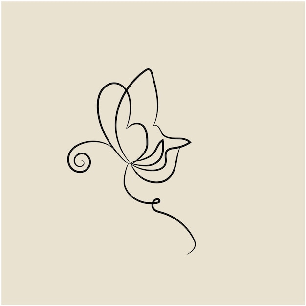 vector butterfly outline with drawn details collection