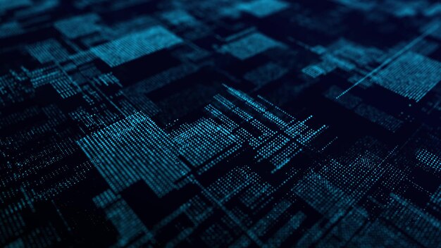 Vector streaming binary code background Matrix background with numbers 10 Coding or hacking concept Vector illustration