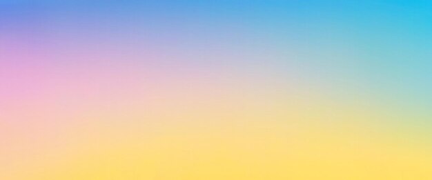 Vibrant soft Yellow blue and pink hues grainy gradient background