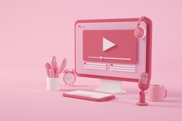Video Streaming on Minimal 3D rendering Computer