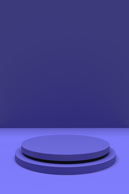 Violetti tuote-esittelypalkinto. 3D-renderöinti