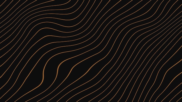 Wavy lines abstract minimal elegant dark motion background seamless looping for title background