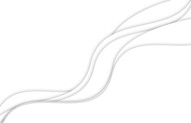 Wavy shape business background in paper cut style