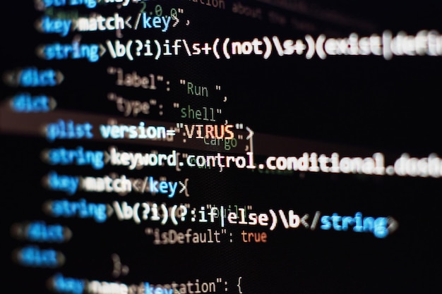 Web developing programming language for website coding mixed media background