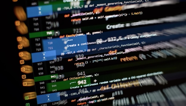 Website development Server logs analysis Closeup developing programming and coding technologies Developer working on web sites codes in office