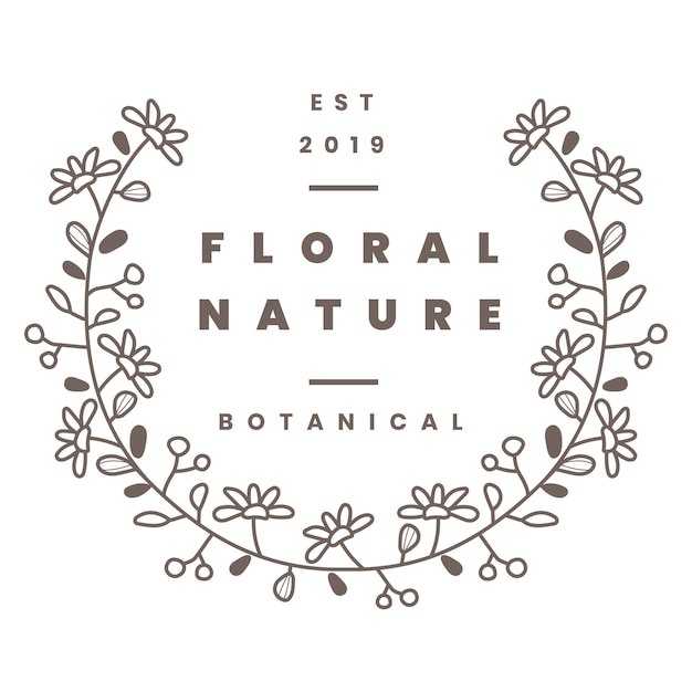 Wellness business logo png clipart botanical design