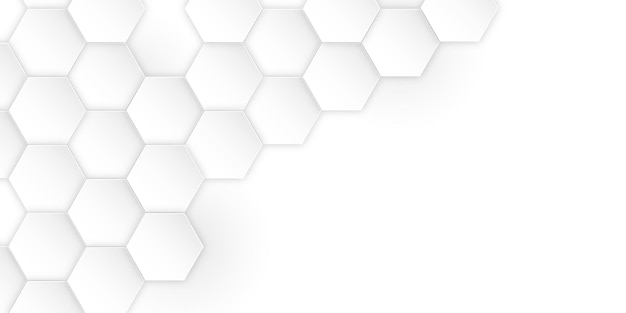 white hexagons pattern abstract wallpaper background