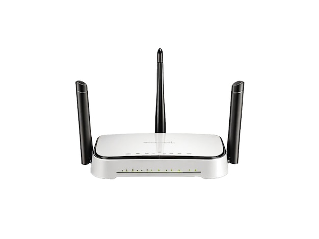 Wireless Network Router white background