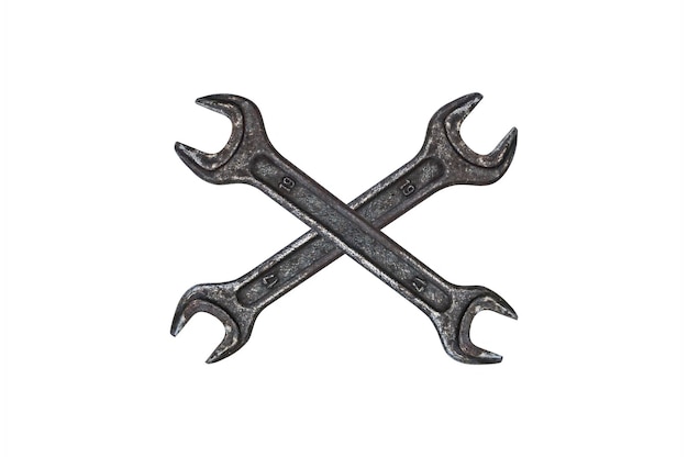 wrench hand locksmith tool on a white background