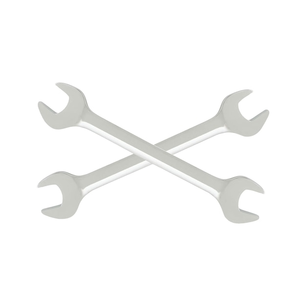 wrench isolated on white