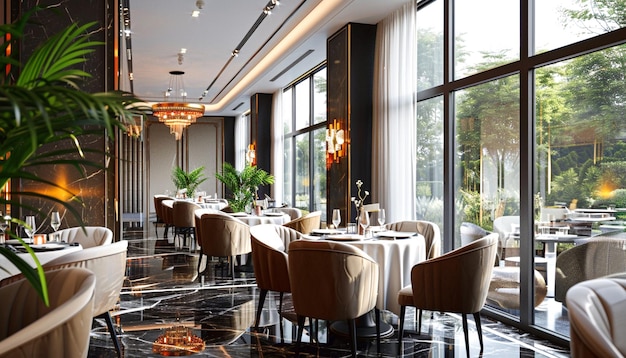 Ylellinen moderni ravintola