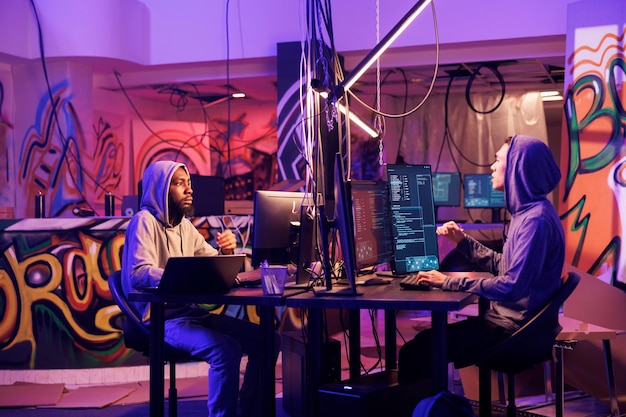 Young men hacking network system