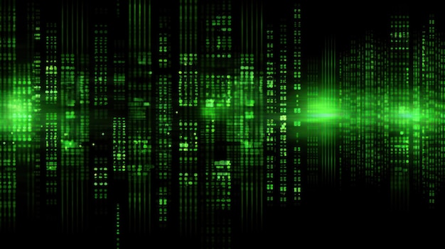 0 and 1 computer code background green color