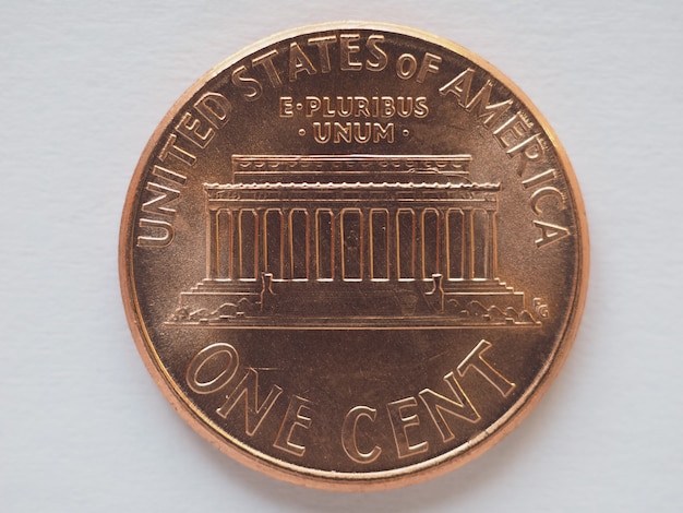 Foto 1 cent munt, verenigde staten