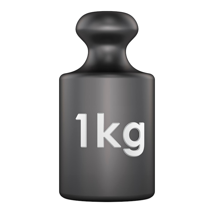 Photo 1 kg weight calibration weight 3d rendering