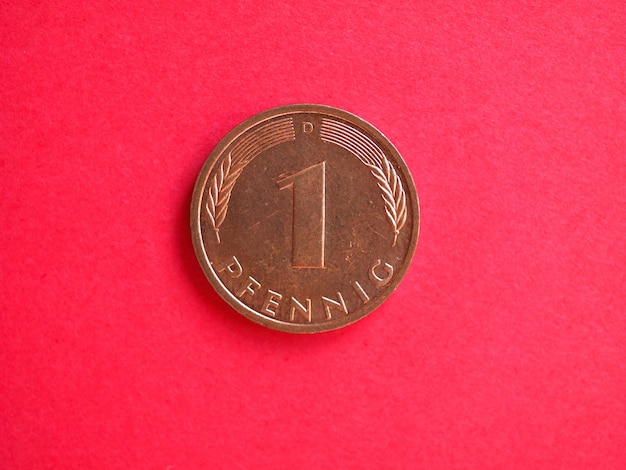 1 pfenning coin