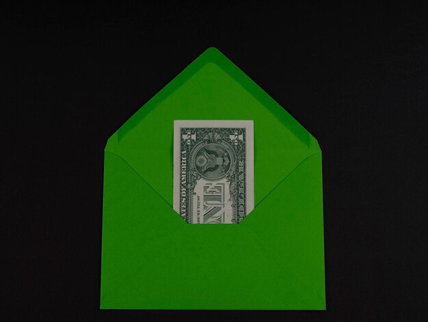 Premium Photo 1 Us Dollar In An Envelope premium-photo-1-us-dollar-in-an-envelope