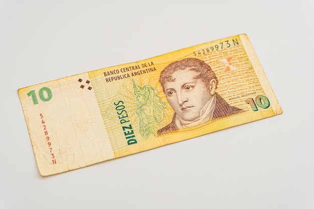 10 banconote di peso argentino ars 10 pesos argentini