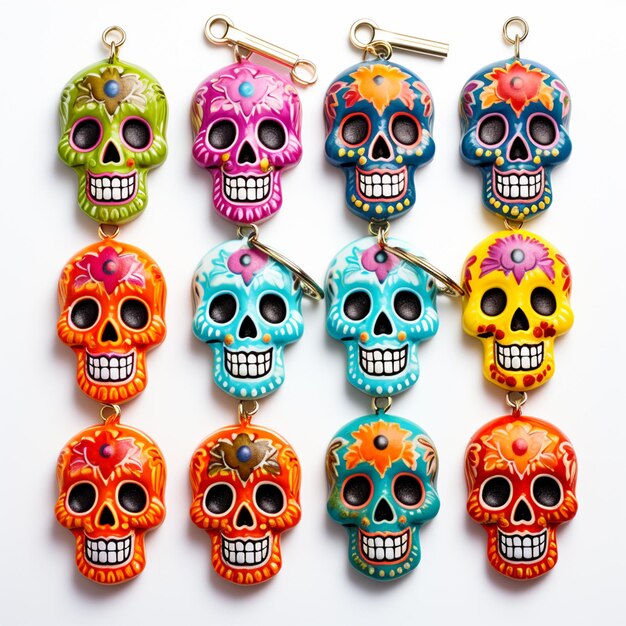 Photo 10 keychain skulls