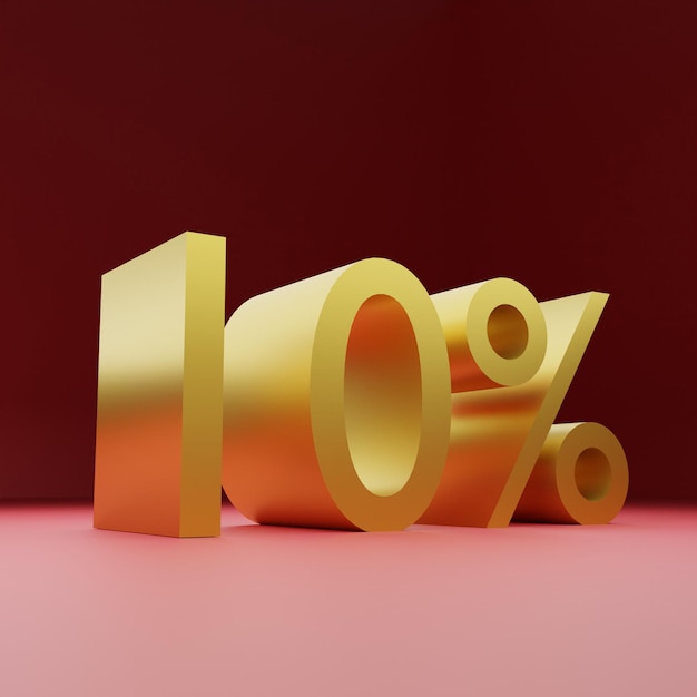 Foto 10% korting op goudverkoop kortingsaanbieding prijskaartje