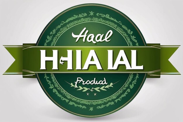 Foto 100 halal voedsel product etiket vers