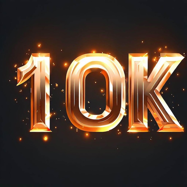 10k text effect