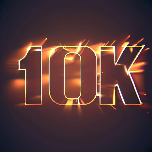 10k text effect