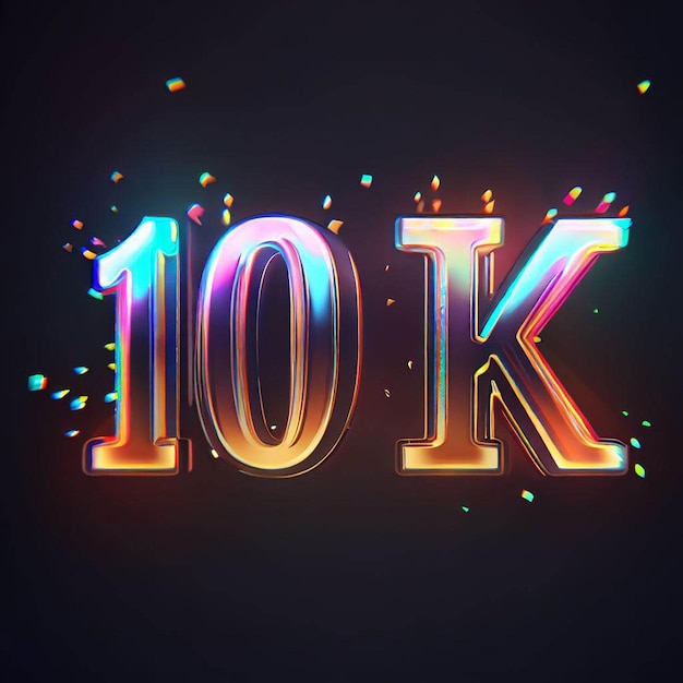 10k text effect