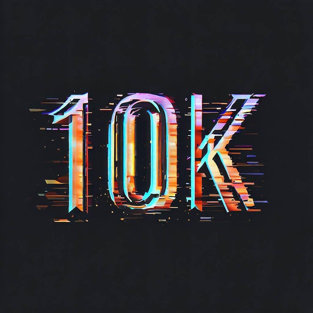 10k text effect