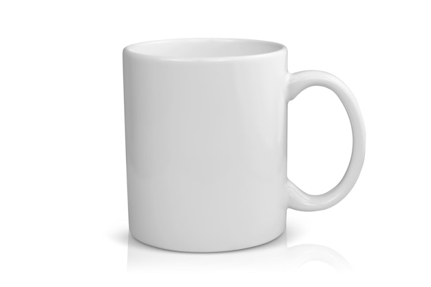 11 ounce White Coffee Cup with Clipping Path