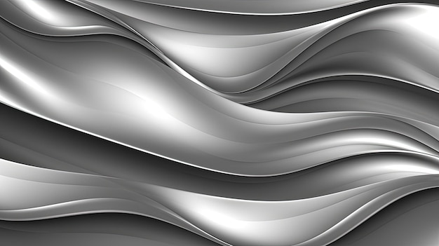 Photo 1180 sleek silver patterns digital wave background generative ai