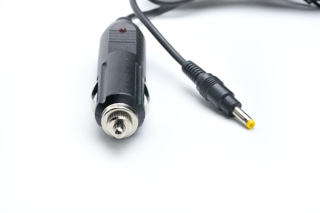 Photo 12 volt car adapter on a white background