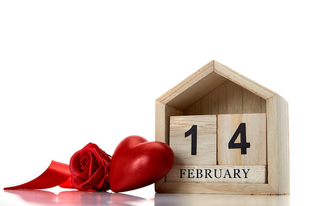 14 februari met Valentijnsdag decoraties