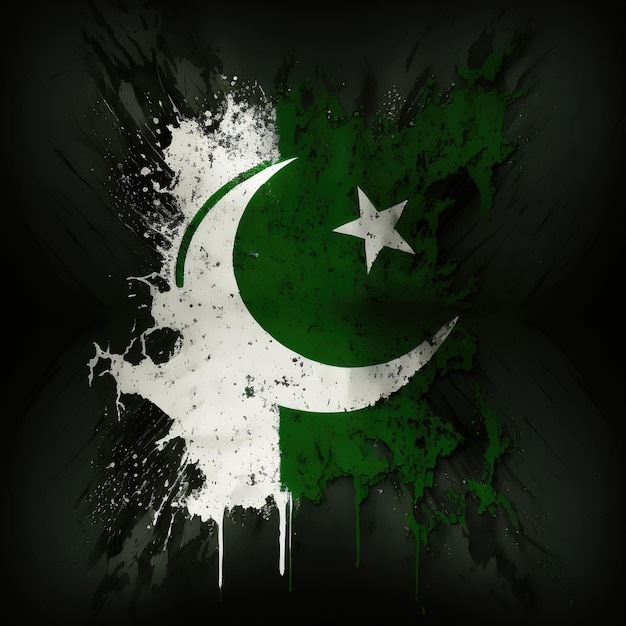 パキスタンの独立記念日の 8 月 14 日パキスタンの日の背景