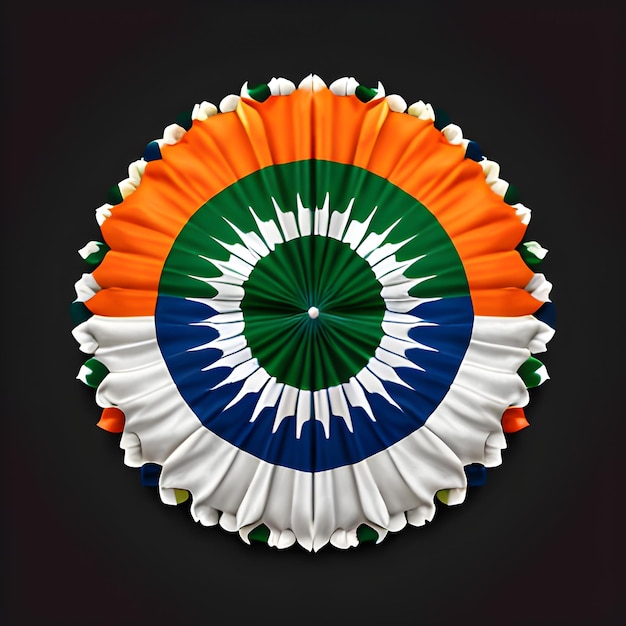 写真 8 月 15 日ハッピー独立記念日インドの国旗