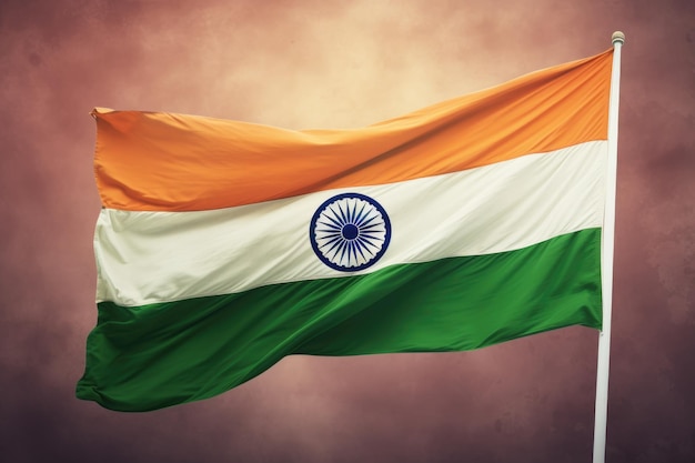 15 augustus 1947 Indian Independence Day Flag Design Generatieve ai