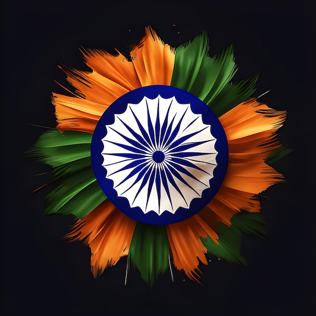 15 augustus Happy Independence Day Indiase vlag