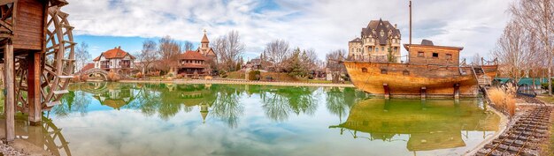 Photo 18 january 2024 stanisici bosnia i herzegovina authentic charm of ethno village stanisici where rustic beauty meets cultural heritage