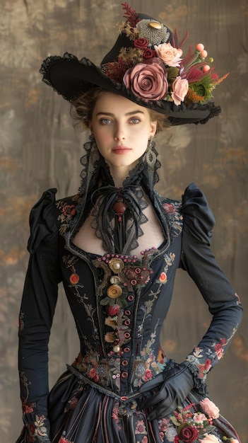 Premium Photo  1800s fashion lifestyle authentic setting and atmosphere a glimpse into the 
