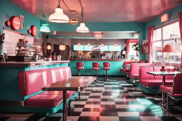 1950s Diner Inspired Living Room