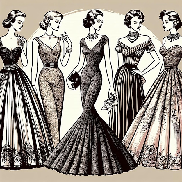 1950-е годы винтажный стиль ретро женщина женщина красивые люди молодая мода 50-е годы леди девушка