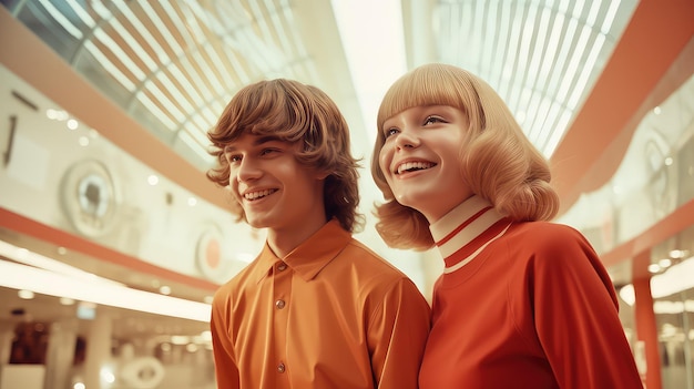 Photo 1970s future retro teenagers
