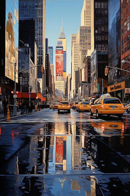 Foto negli anni '70 a new york city opere d'arte astratte fotorealistiche