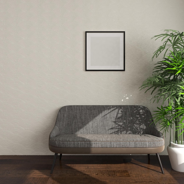 1x1 foto indoor mockup lege ruimte