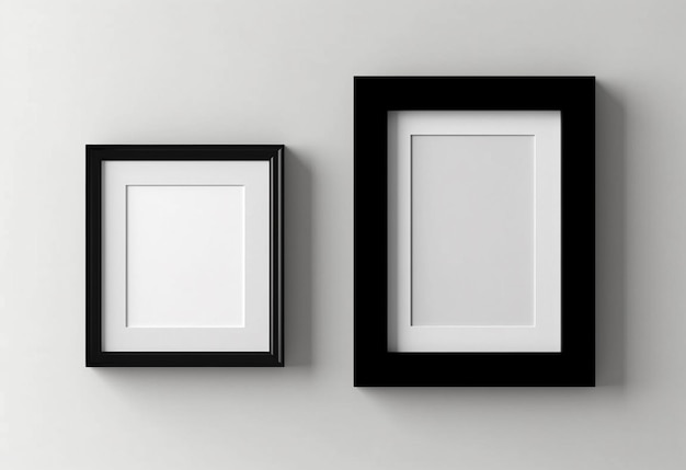 2 frames on the wall Mockup Generative ai