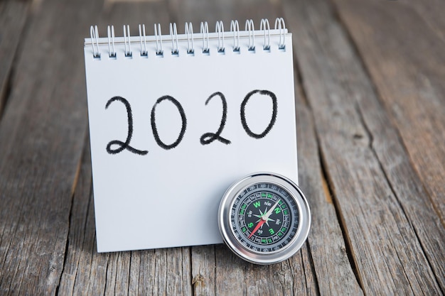 2020 with compass