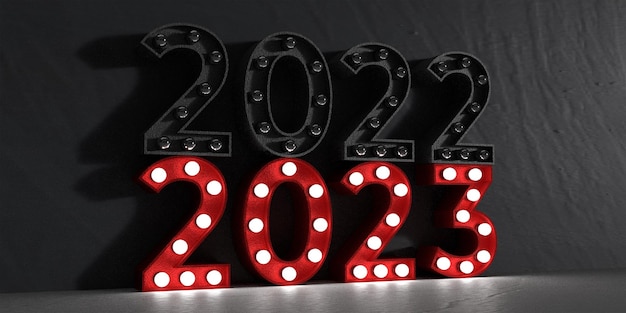 2022 vai al 2023 numero di inizio tempo calendario felice anno nuovo buon natale capodanno cinese strategia business vision obiettivo forword inizio fine 2021 progresso 2022 conto alla rovescia evento concetto di libertà