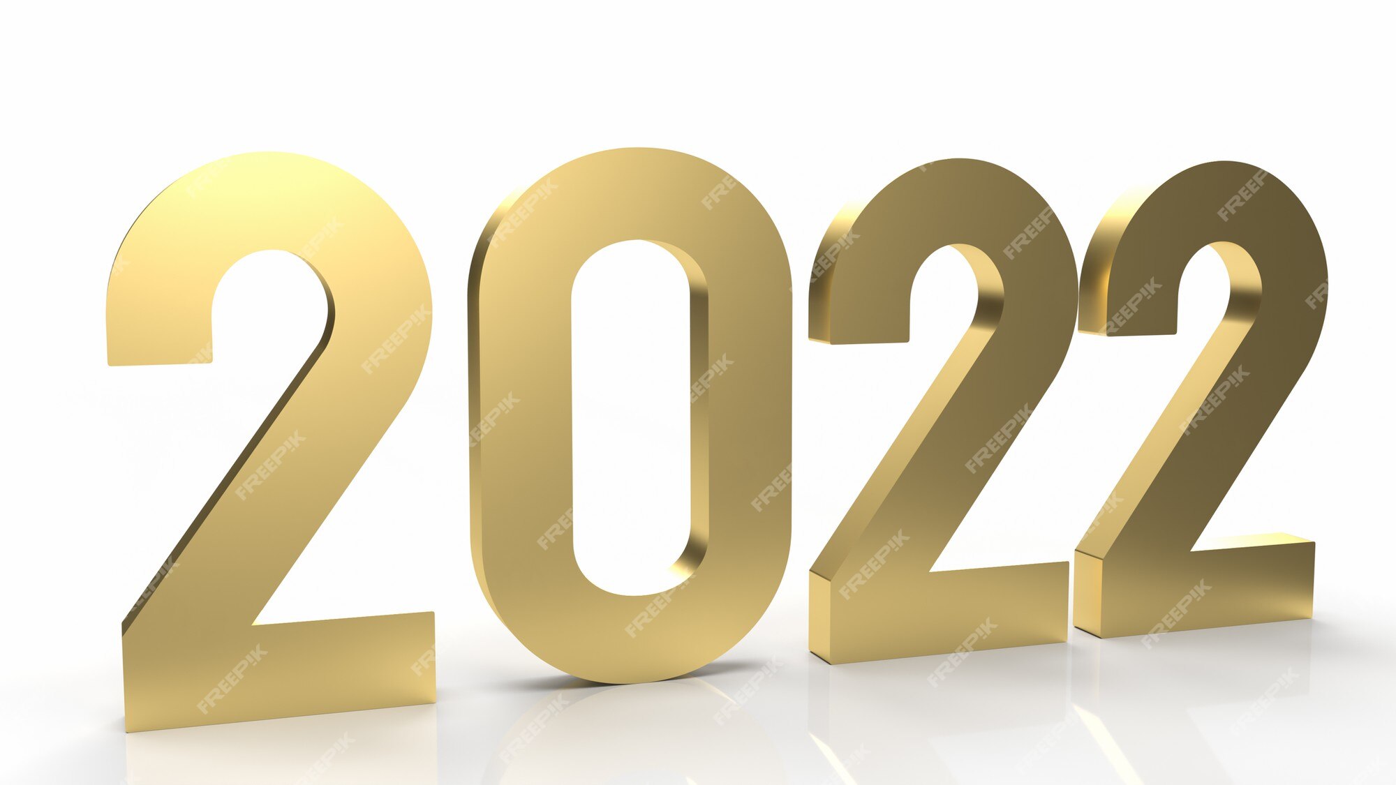 3D Red New Year 2022 On White Background Stock Photo, Picture and Royalty  Free Image. Image 75683722.